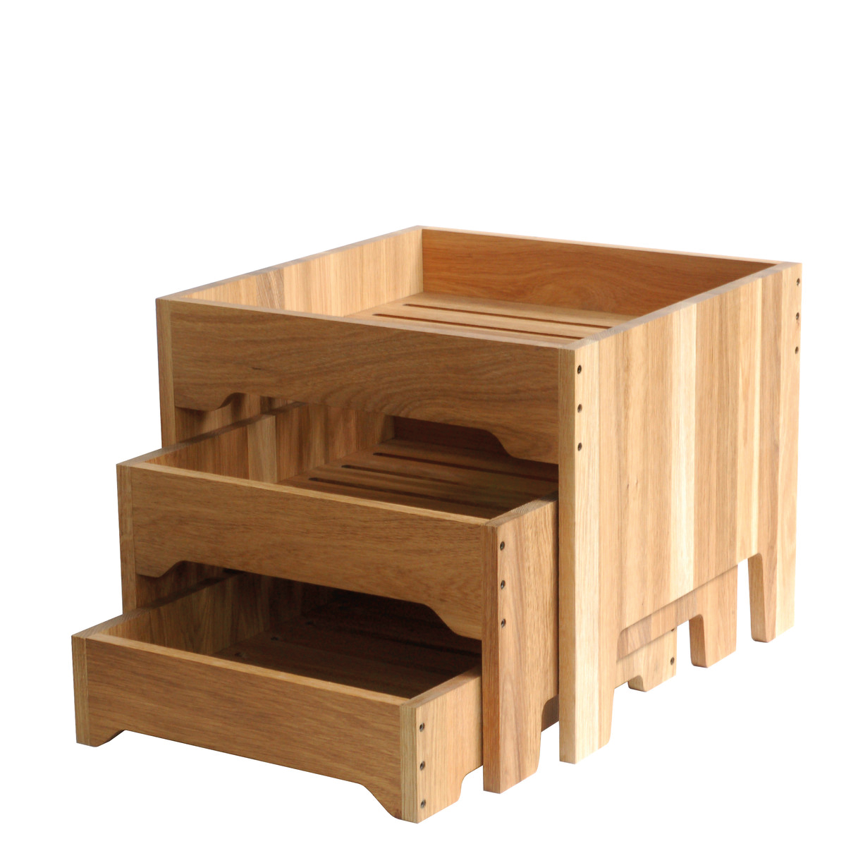 Woo Wooden 3 Tiers Bread Display Stand