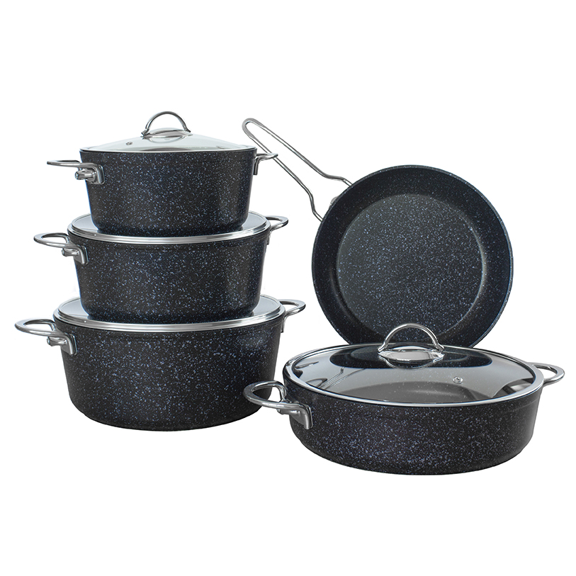 Leydi Marble Mia Granite Cookware Set