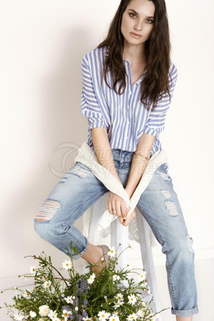 Stripe Shirt & Denim