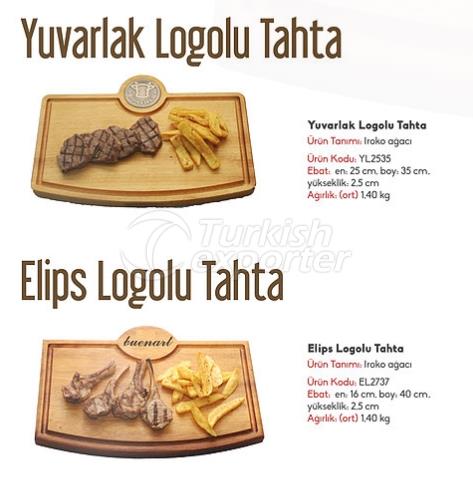 Yuvarlak Ve Elips Logolu Tahtalar