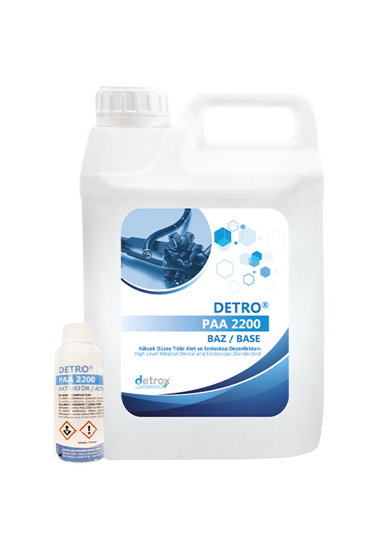 DETRO PAA 1500/ 2200  Peracetic Acid Based High Level Medical Instrument and Endoscope Disinfectant