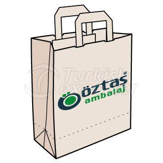 Paper Bag with Flat Handle