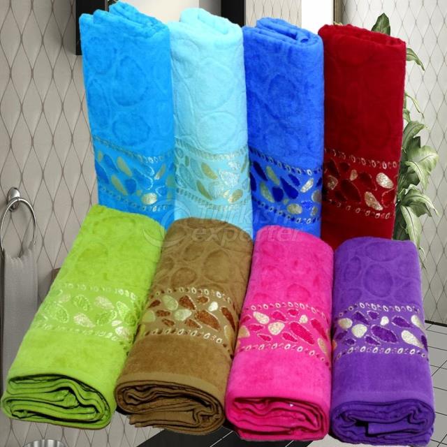 Velvet Tape Towel with Jacquard