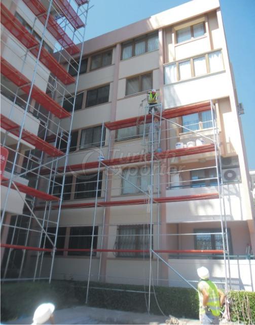 FACADE SCAFFOLDING - SECURE TYPE