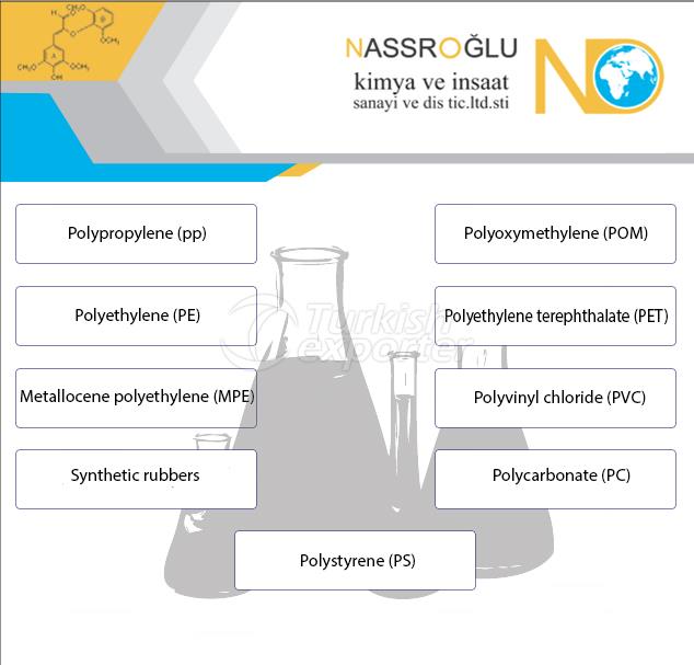 Materias primas y productos químicos plásticos