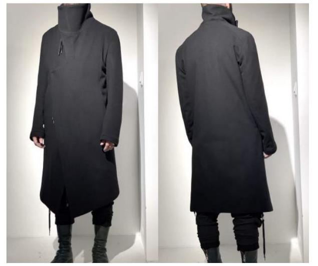 DUAL ZIP UP WOOL FELT COAT 08