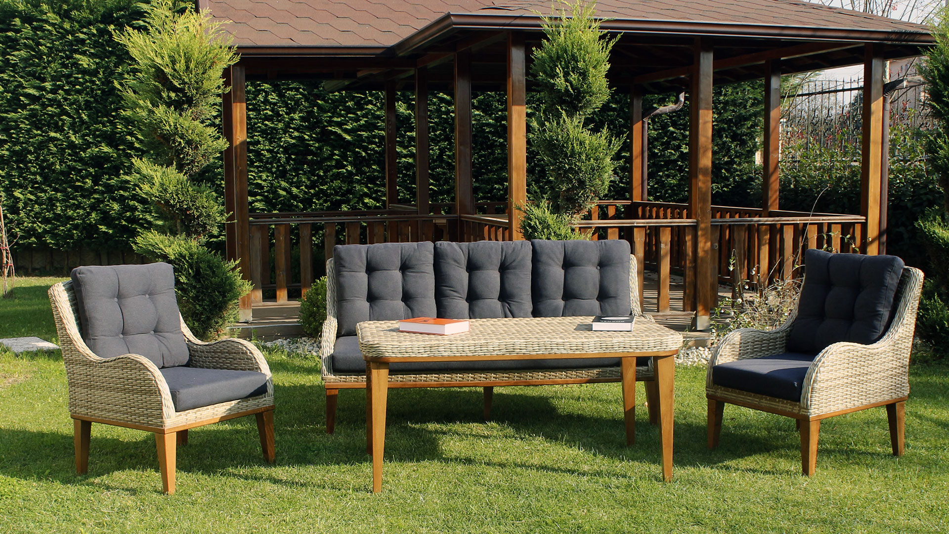 Point Garden Furniture-Mink Brown