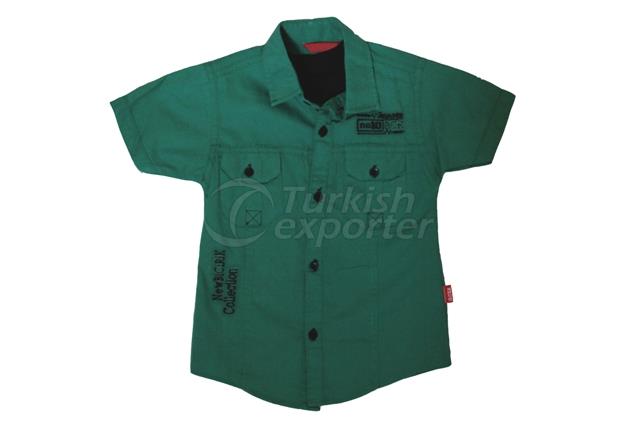 BCR POPLINE ERK COLOR.SHIRT 5-8