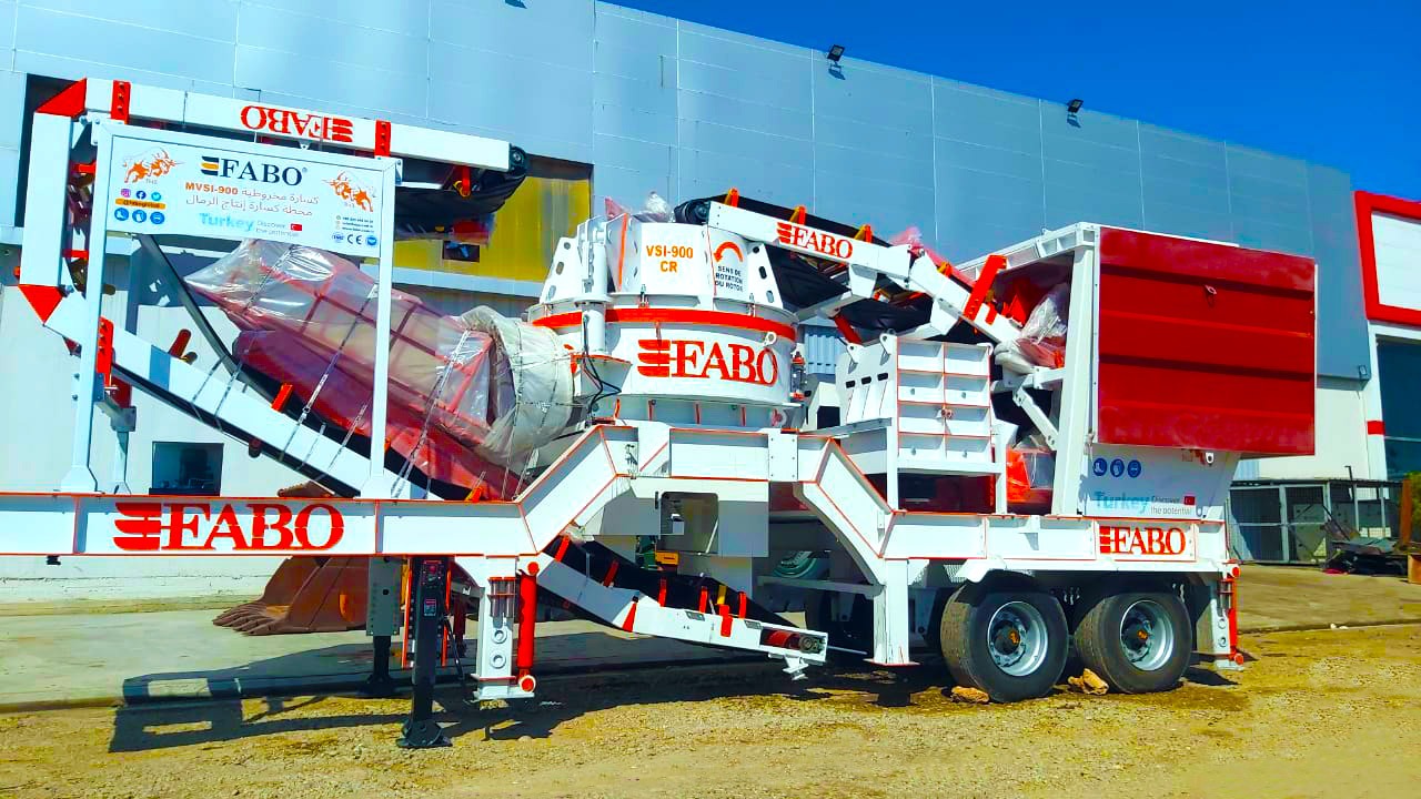 MOBILE VERTICAL SHAFT IMPACT CRUSHING SCREENING PLANT