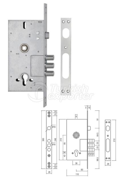 Steel Door Mortise Locks 10252-R