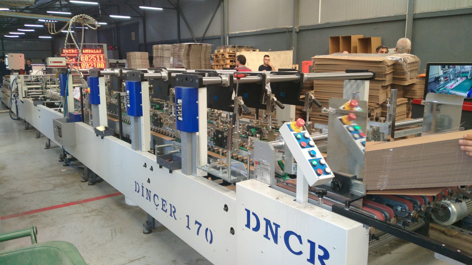 DINCER 170 3 AND 4-6 POINTS FOLDER GLUER MACHINE