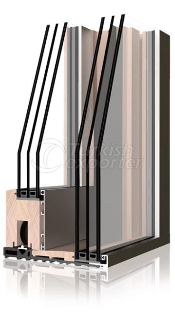 Wooden Aluminum Window and Door Systems -Hbsb