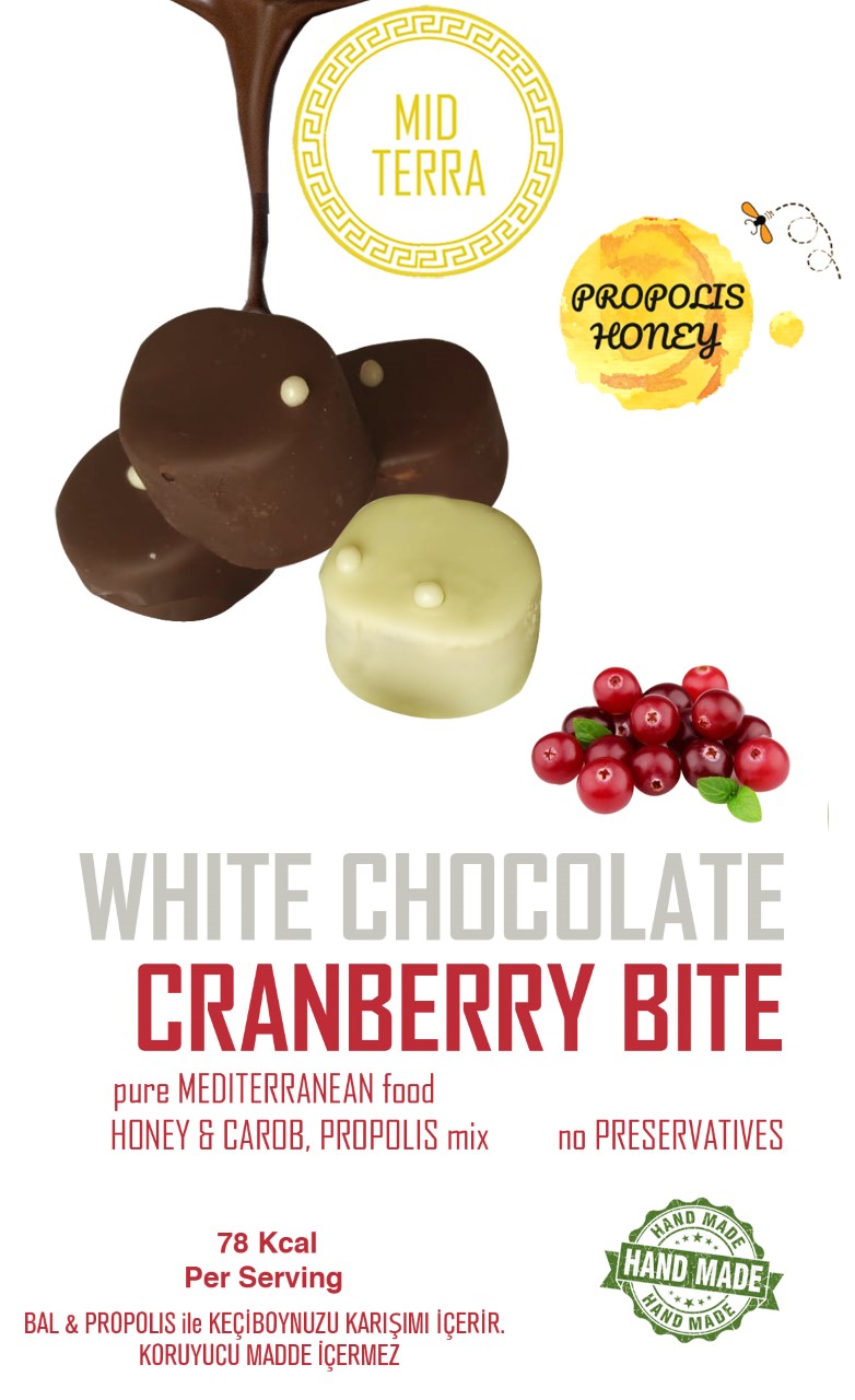 WHITE CHOCOLATE CRANBERRY BITE