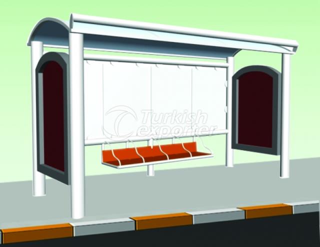 Double Billboard Bus Stops