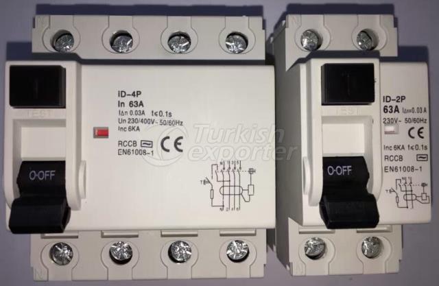 ID earth leakage circuit breaker