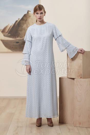 Jacquard Dress 6132 Blue