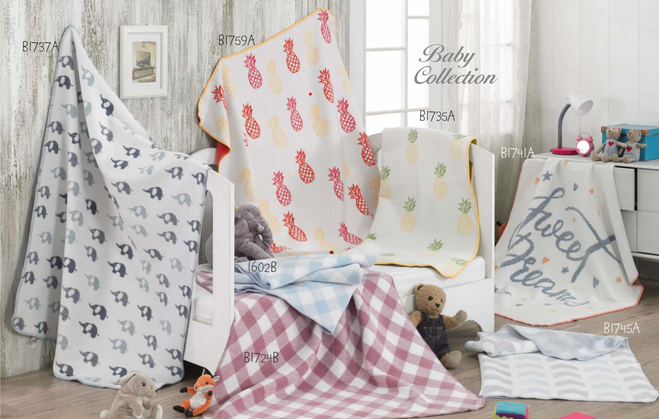 COUVERTURE POUR BÉBÉ EN COTON BELLA HOME