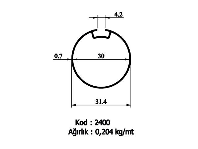 Curtain Profiles 2400