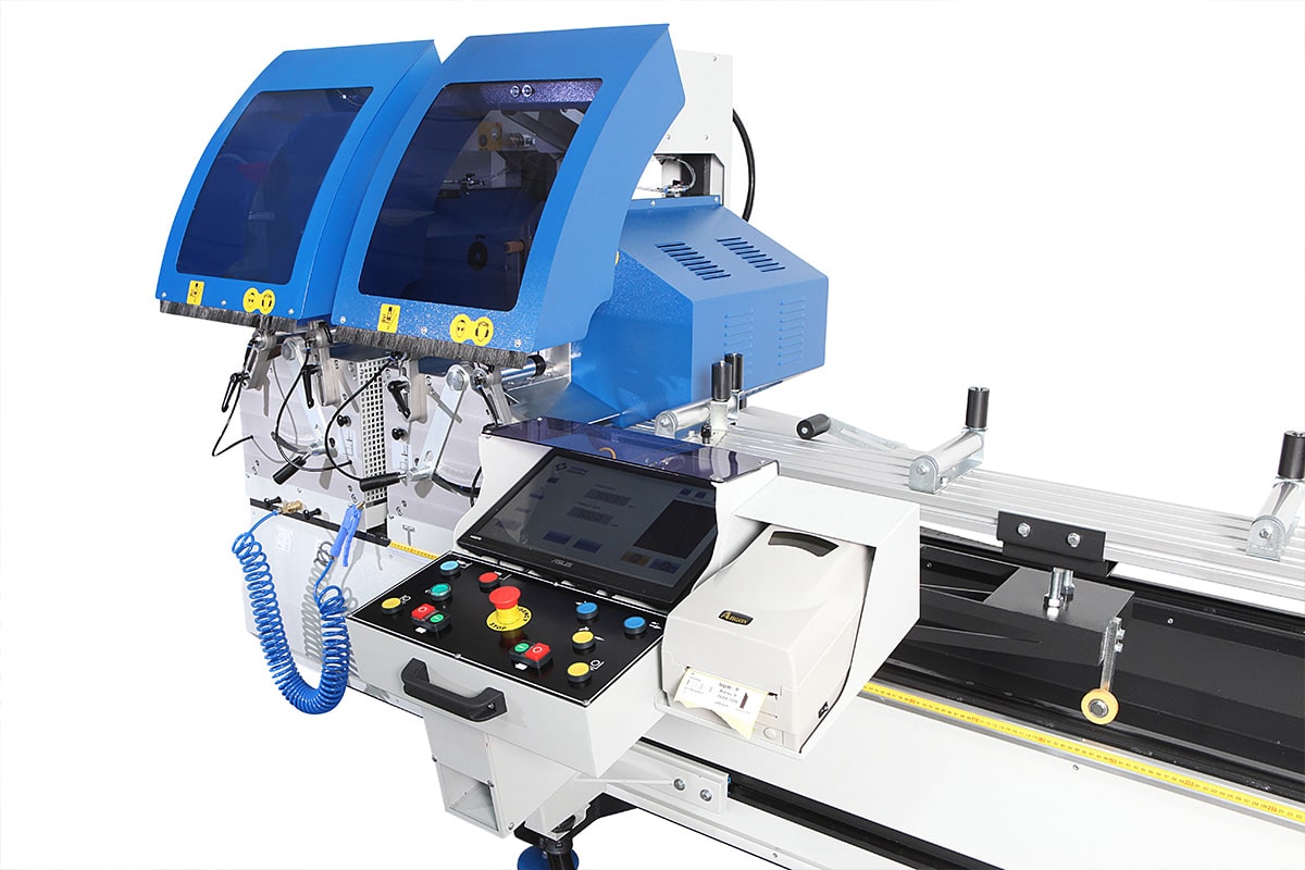 OMRM 113 Automatic Double Head PVC & Aluminium Profile Cutting Machine