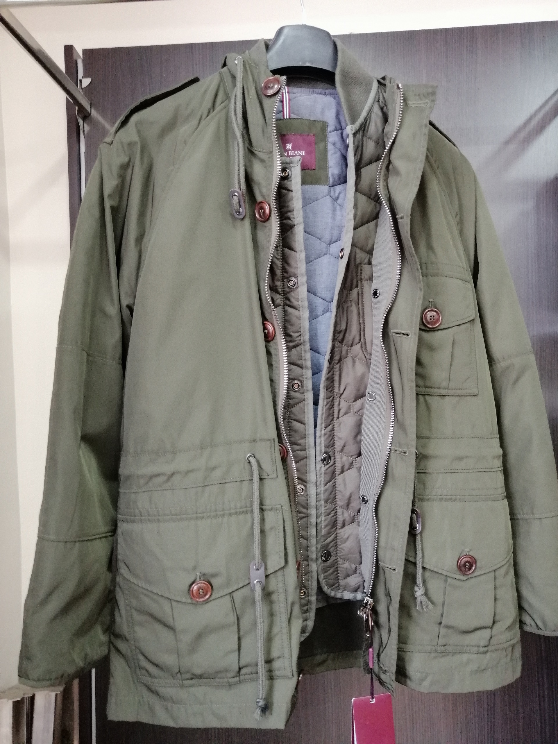 Double layer men coats