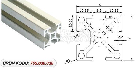 Silver Anodized Aluminium Profile