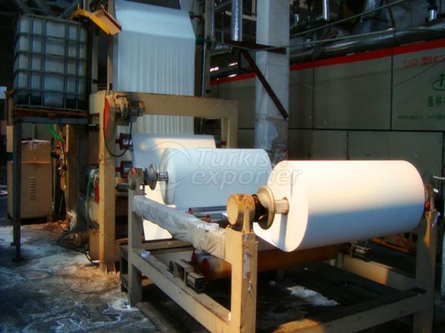 Decorative paper impregnation line