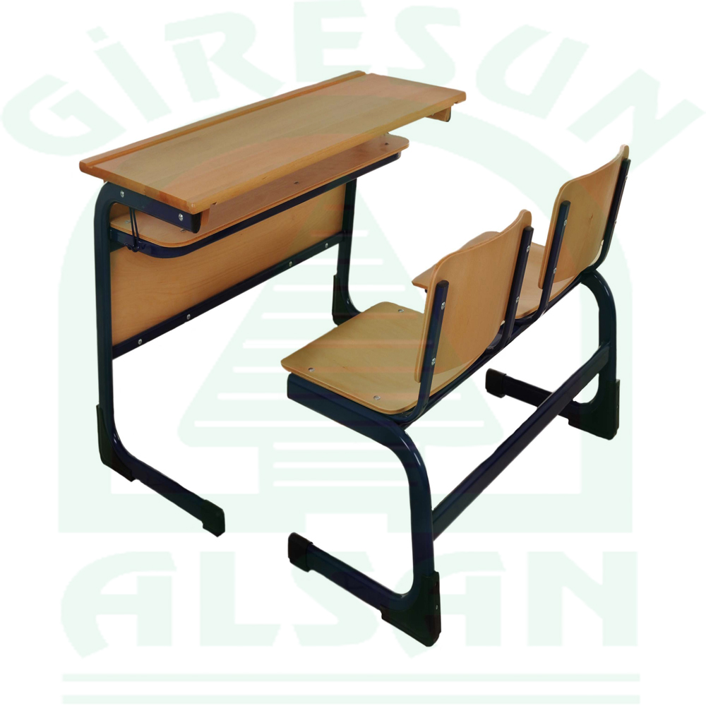 Double New Type Wooden School Desk