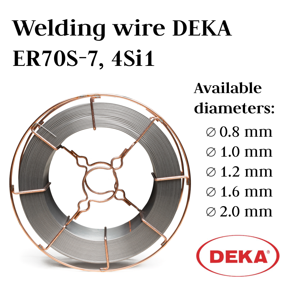 Welding wire DEKA ER70S-7, 4Si1