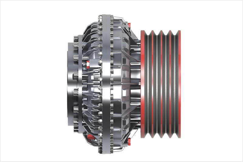 Delay Chamber And Belt Pulley Hydraulic Coupling