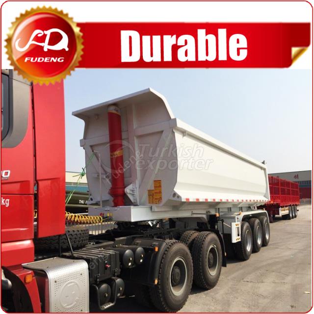 Dump semi trailer tipper trailer