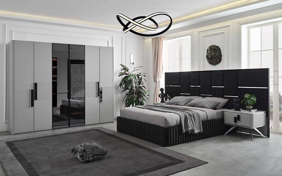 Petunia Grey Bedroom Set