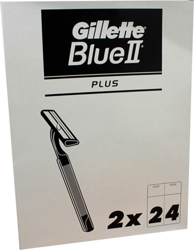 Gillette blue2 plus cartridges count 2*24