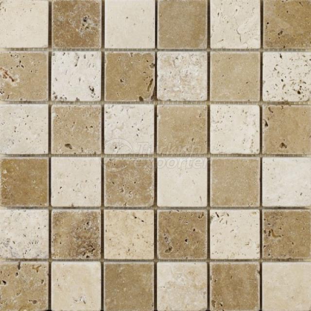 4,8x4,8 travertine tumbled