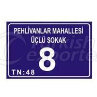 Lazerle Yazılı Kapı Numarası