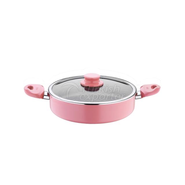 Pink 26 cm Low Pot