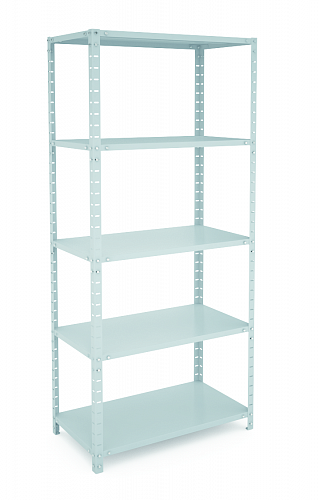 Metal shelving units