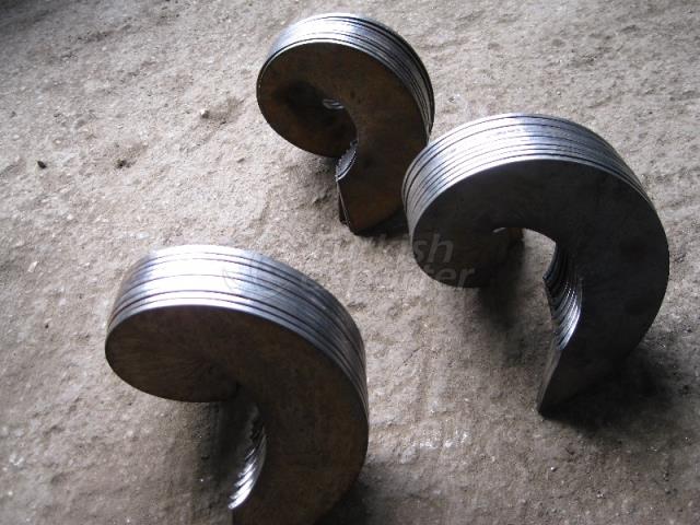 Steel and Chrome Spiral Leaf