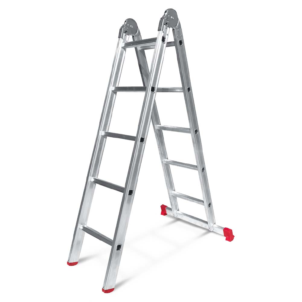 ALUMINUM DOUBLE SIDE LADDER WITH HINGE