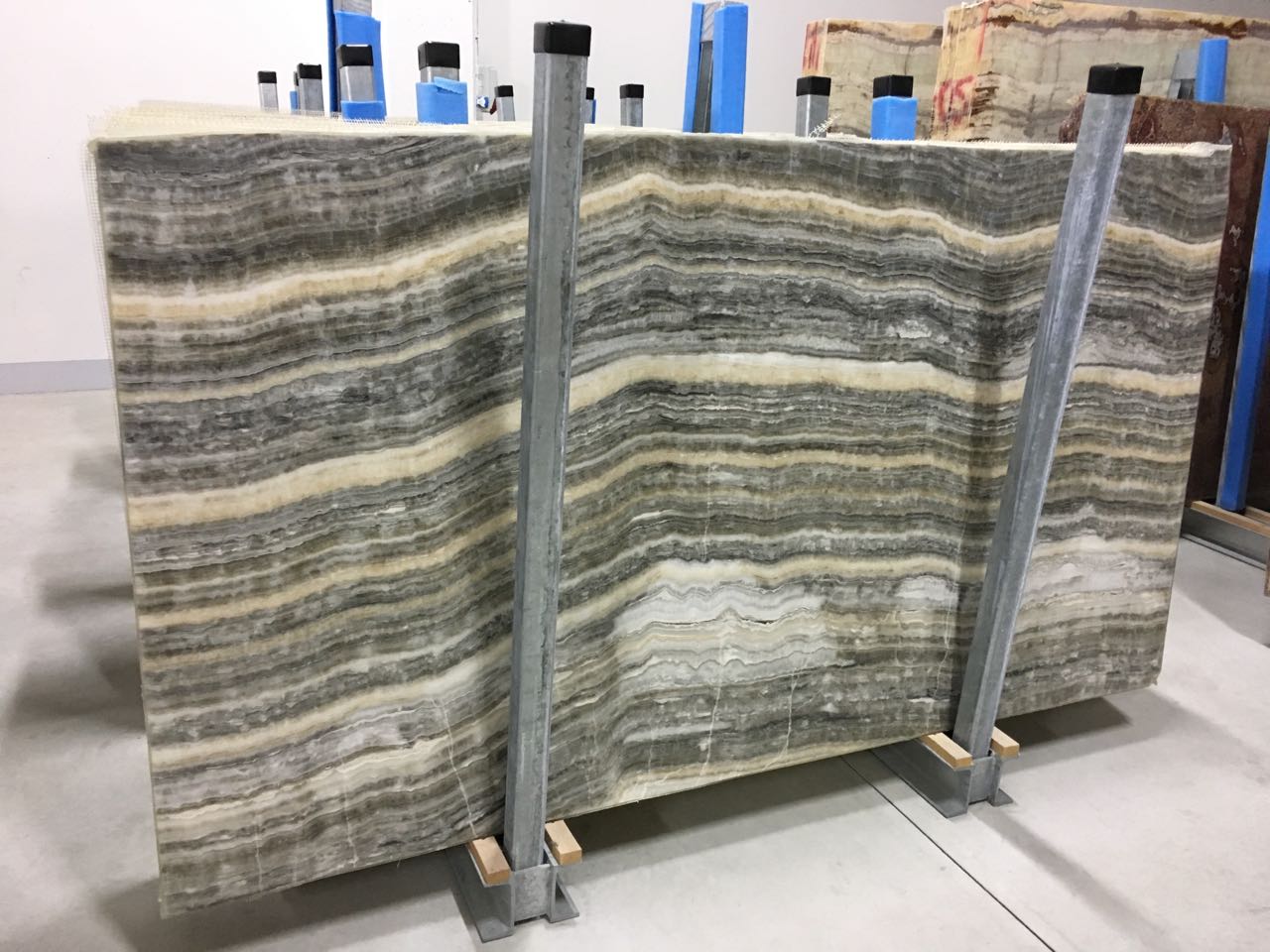 GREY WAVE MARBLE SLABS 
