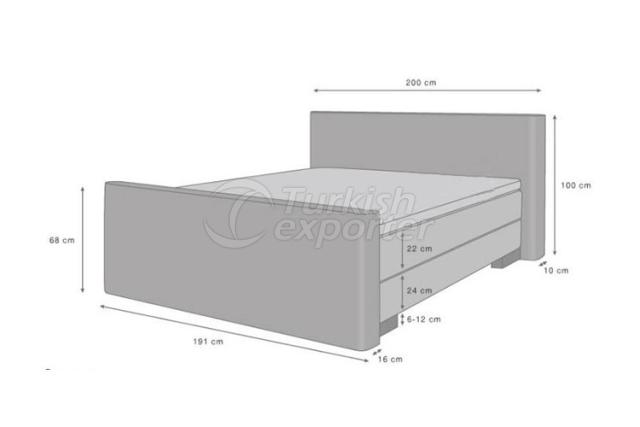 Bed Bases Silver Line Boxspring Beryl