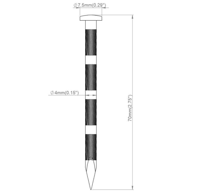 4X70 Steel Nail