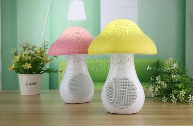 mushroom bluetooth speaker led ligh