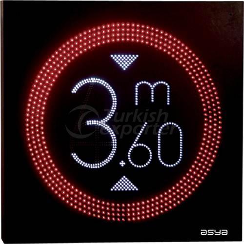 Gauge-Height Sign with LED LS-051