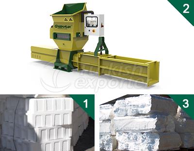 Styrofoam compactors of GREENMAX AP