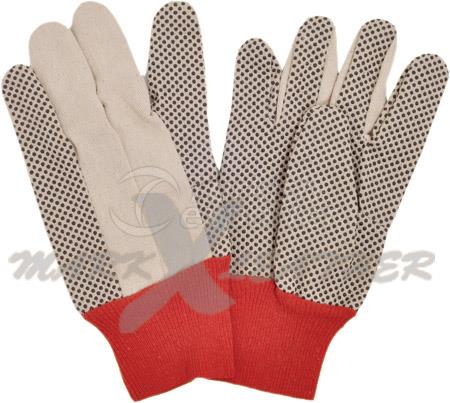 Cotton Knitted PVC Dotted Gloves