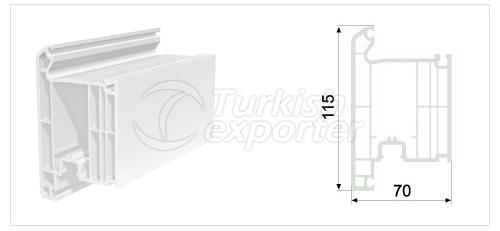 PVC Outward Locked Door Profile