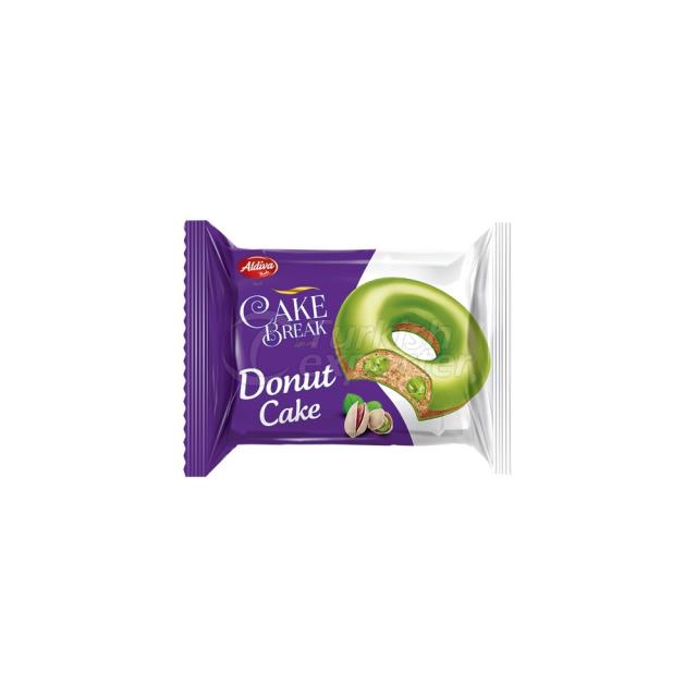 Cake Break Pistachio Coated Donut Cake With Pistachio Cream