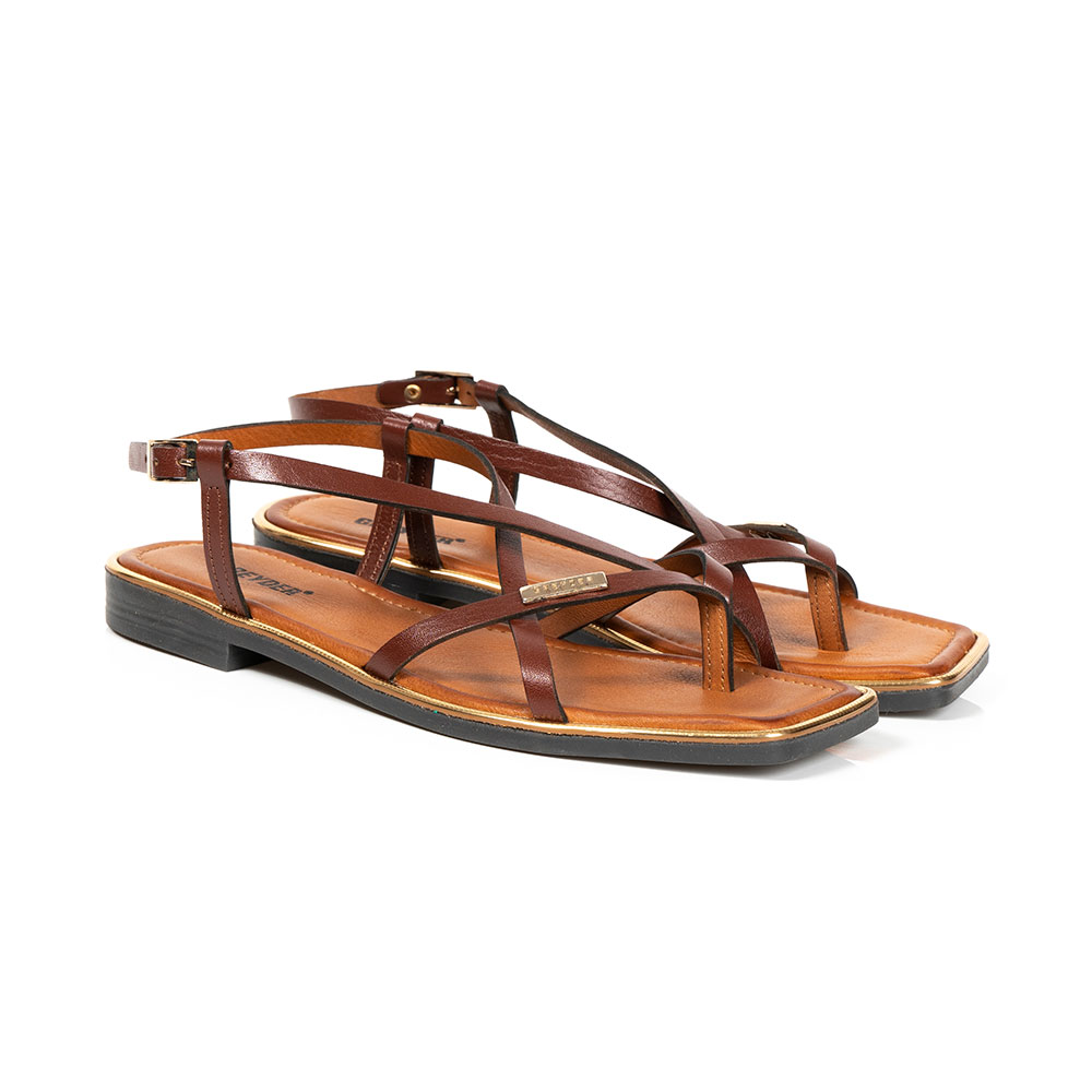 trendy brown sandals