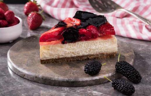 Cheesecake de frutas da floresta