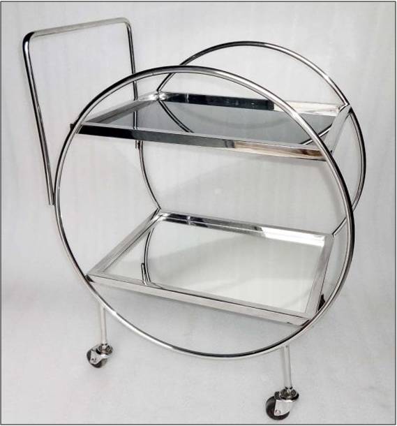 STAINLESS STEEL ROUND PIPE TROLLEY